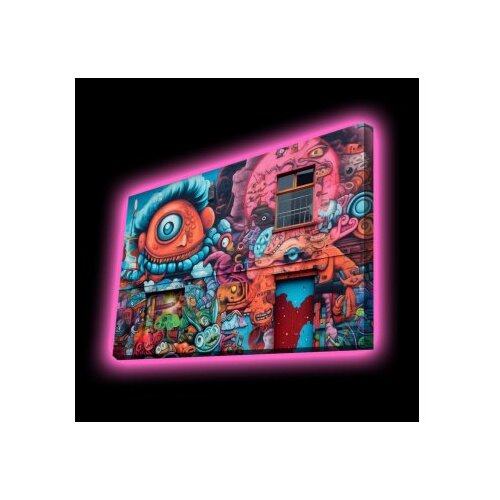Wallity Zidna slika sa LED osvjetljenjem 4570POPARTDACT-009, 45x70 cm Slike
