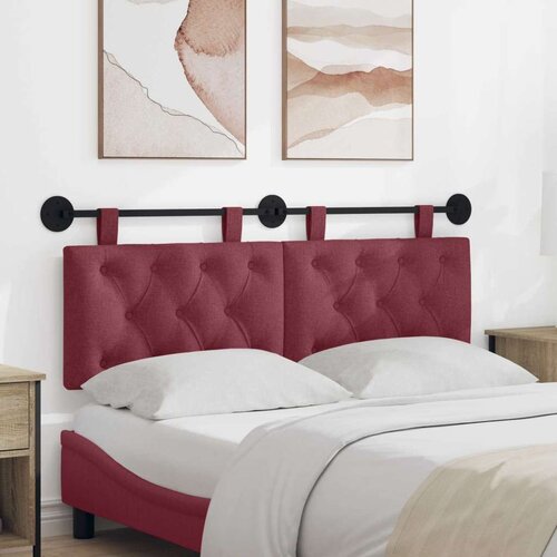 Držeće uzglavlje Zidne Vinska crvena 150 x 55 x 7 cm tkanina - boja crnog vina 140 cm bez LED Cijene