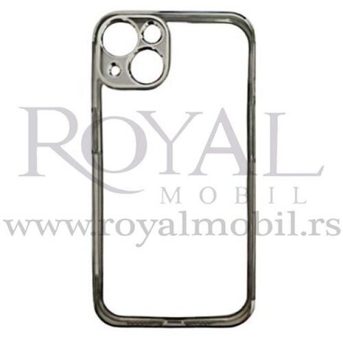  silikonska futrola sa niklovanim obodom za samsung A205/A305 galaxy A20/A30 srebrna Slike