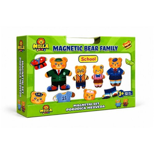  SET MAGNETA PORODICA MEDVEDA 52 PCS Slike