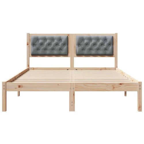  Okvir za krevet Svijetlo siva 140 x 190 cm tkanina Slike