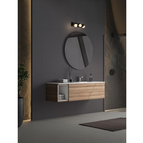 Nova Luce Mat crna LED zidna lampa aluminijska Teko &amp;ndash; Slike