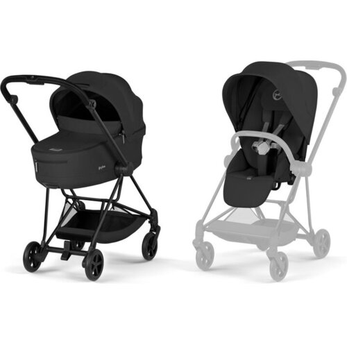 Cybex Voziček 2v1 Mios komplet comfort Platinum sepia black Slike