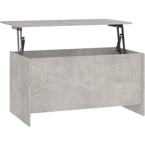 Maison Chic Klubska mizica - kavna mizica - Nizka mizica betonsko siva 102x55,5x52,5 cm konstruiran les, (21755039) Slike