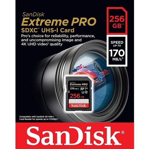 San Disk 256 GB SDXC ExtremePro 170MB/s V30 UHS-I U3 Cijene