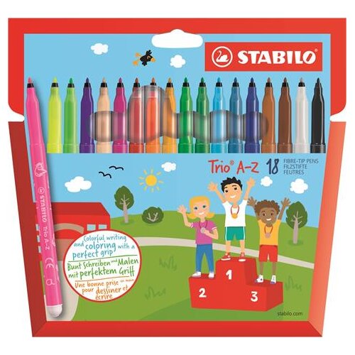 Stabilo Trio A–Z flomaster Fine Višebojno 18 kom Cene