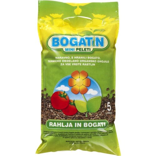  Gnojilo bogatin, peleti, 5 l Slike