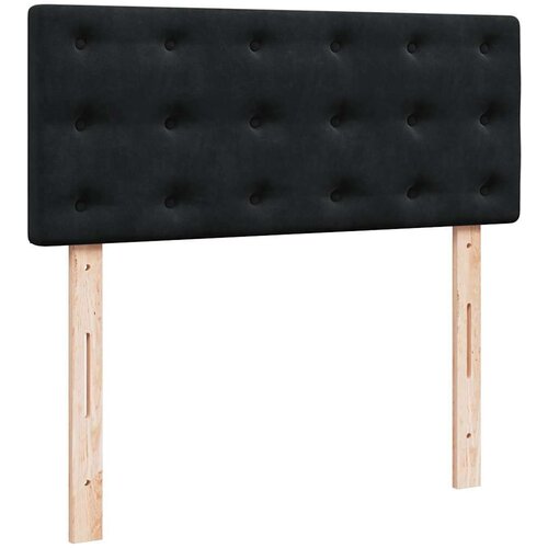 VidaXL otomanski okvir kreveta s madraca crni 120x190 cm bar&amp;scaron;unasti Slike