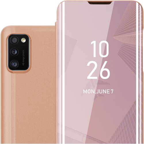Cadorabo CARE, združljiv s Samsungom v Kunzit Pink - prozorno za za&amp;scaron;čito z ogledalom z zrcalo z funkcijo stojala 360 stopinj za&amp;scaron;čita, (20570049) Slike