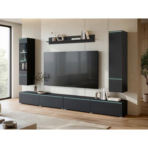 P &amp;amp; B Dnevni Regal Vera Xxl, Črna, 5-Delni Slike