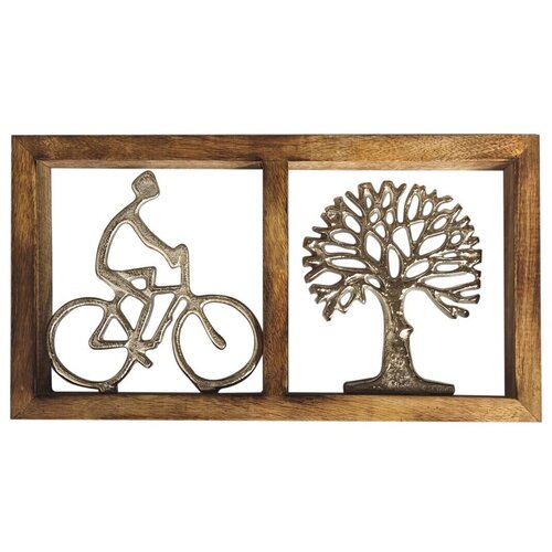 Signes Grimalt Kipci in figurice Stenski Ornament Figura S/Kolo In Drevo Kostanjeva Cene