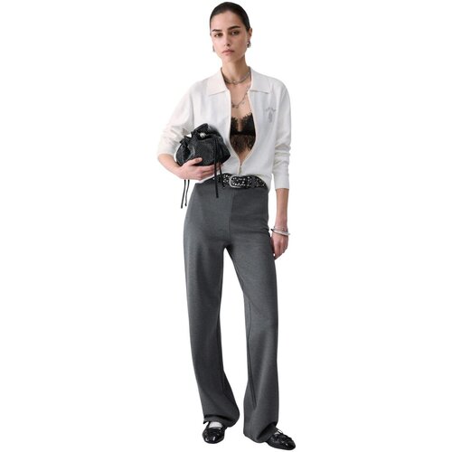 Liu Jo Hlače PANTS TF6019 J3970 Siva Slike