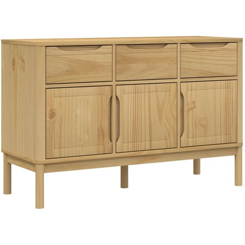 Maison Chic Komoda - Predalnik - Garderobna omara FLORO vo&amp;scaron;č. rjava 114x43x74 cm trdna borovina, (21718690) Slike