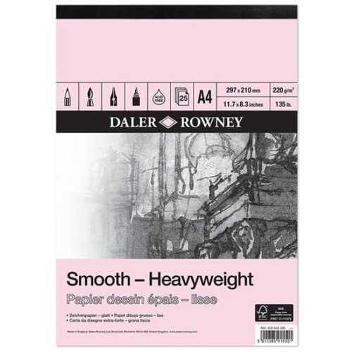 Daler Rowny Skicirka HeavyWeight 220g A4 25 listna gladka, (20631412) Cene