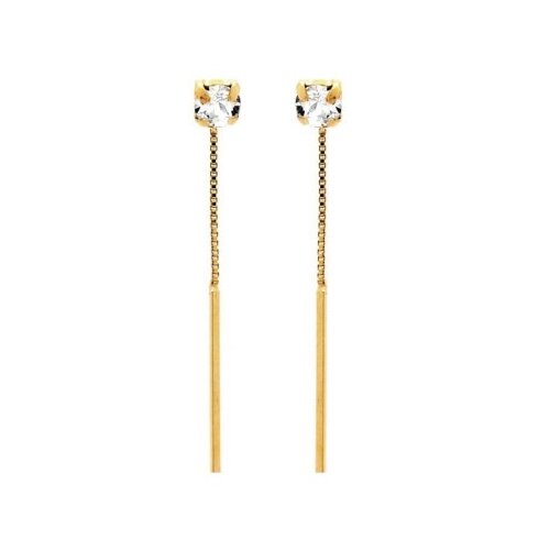 Victoria Cruz minimal crystal gold mindju&amp;scaron;e sa swarovski kristalima ( a3258-07dt ) Slike