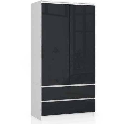AKORD SZAFA S90 2D 2SZ CLP PK GRAFIT POŁYSK, (21713815) Cene