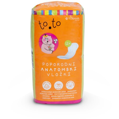 TOSAMA higienski vložki po porodu, anatomski, to.to 12 kos Cene