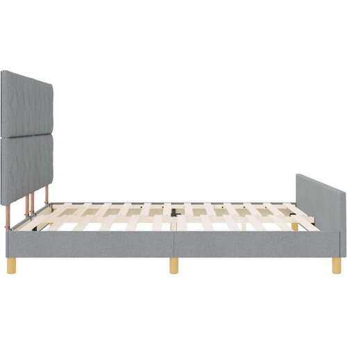 VidaXL krevet u svjetlosivoj boji 180x200 cm Tkanina Slike