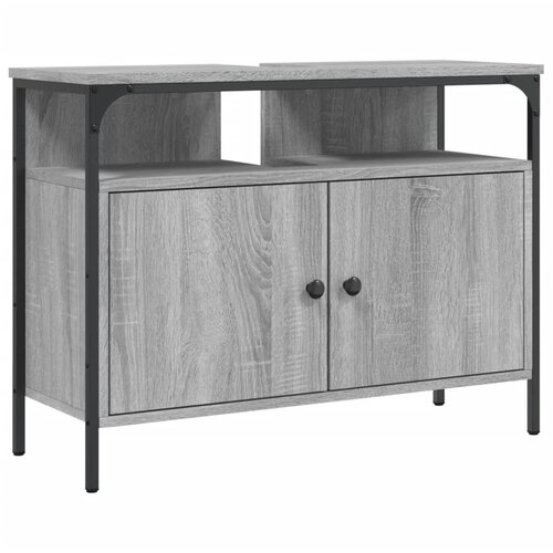 vidaXL Omarica za umivalnik siva sonoma 60x30x60 cm inženirski les, (21072501) Cene