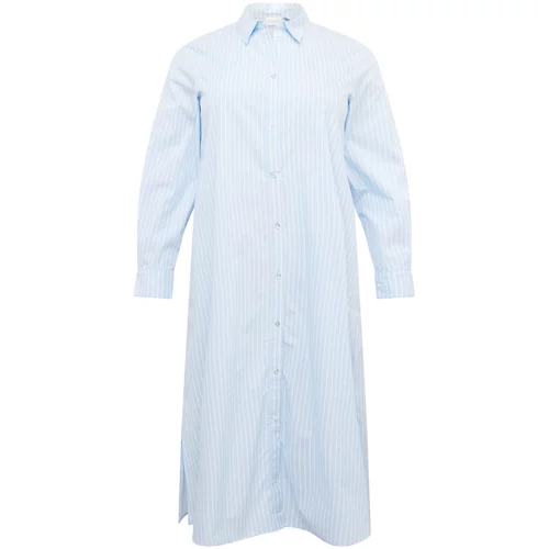 EVOKED Košulja haljina 'BENNE' svijetloplava / bijela