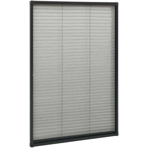  Zaslon protiv insekata za prozore antracit 80 x 160 cm aluminij Slike