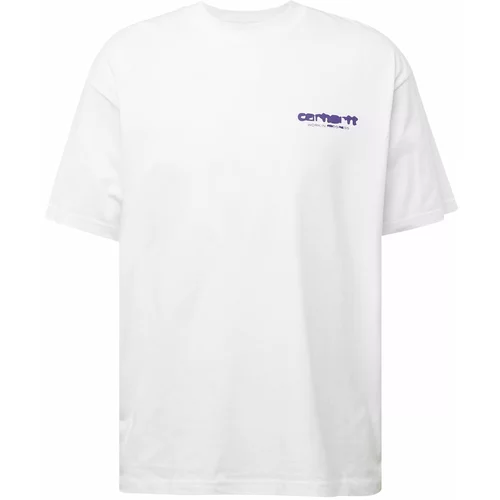 Carhartt WIP Majica tamno ljubičasta / bijela