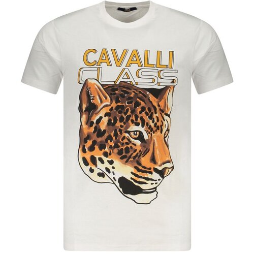 Cavalli Class Mu&amp;scaron;ka Majica Kratkih Rukava Bijela Slike
