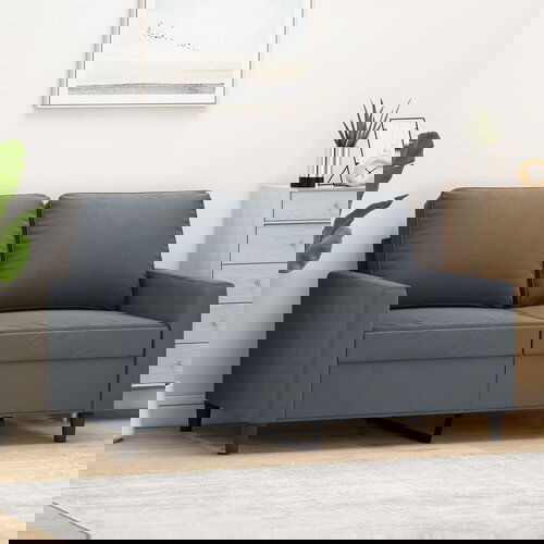 vidaXL dvosed temno siv 120 cm žamet Cene