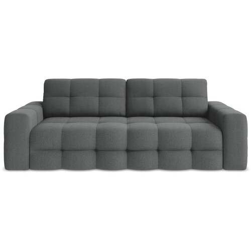 Makamii Tamno siva sklopiva sofa od bouclé tkanine 255 cm Milu – Cene