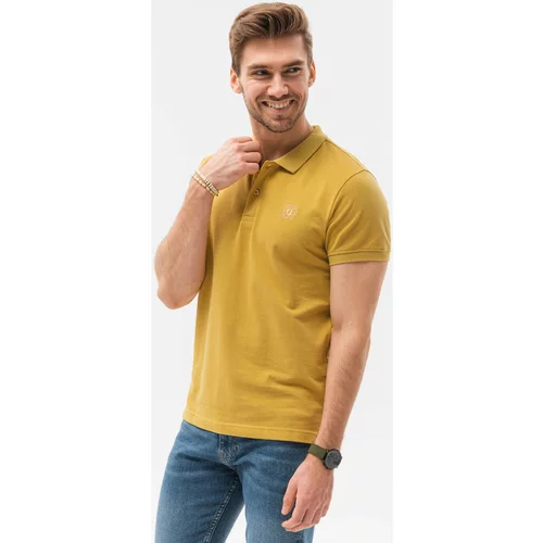 Ombre Majice & Polo majice Moška polo majica (S1374YELLOW) pisana