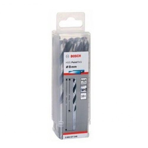 Bosch HSS spiralna burgija PointTeQ 8,0 mm paket od 10 komada Cene