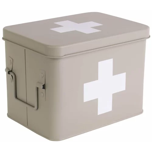 PT LIVING Bež metalna kutija prve pomoći Medicine, širina 21,5 cm
