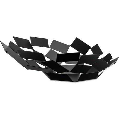 Alessi skleda za sadje Scirocco 41,6,x37,5xh15cm, ovalna, črna, inox Slike