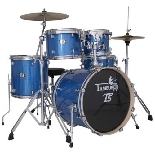 Tamburo T5S22BLSK BLUE SPARKLE akustični bubanj sa stalcima i činelama Cijene