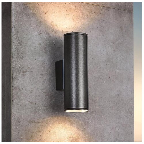 Eglo riga spoljna zidna lampa/2, led, gu10, 2x3w, čelik/antracit Cene