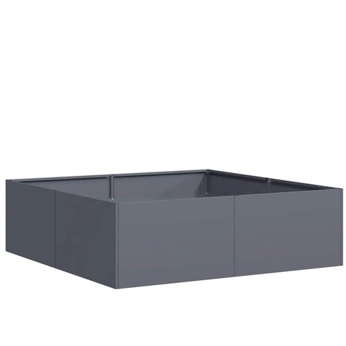 Maison Chic Cvetlični Lonec - Cvetlično korito antracit 100x100x30 cm Jeklo, (21788731) Cene