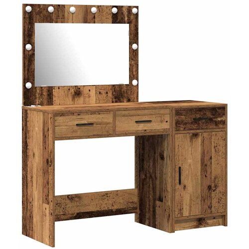  Toaletni stol 2 kom. Smeđa 40 x 41 x 75 cm Konstruirano drvo Slike