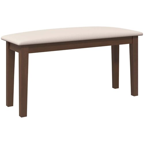  Klupa 90 cm smeđa puna drvena guma Slike