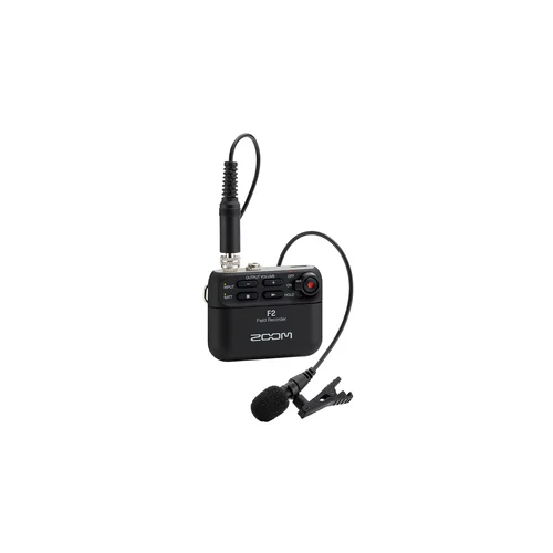 Zoom F2 field recorder mit lavalier mic