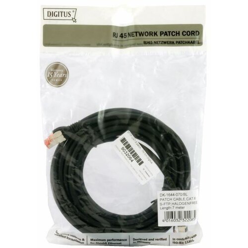 Digitus SFTP CAT.6 patch 7m črn DK-1644-070/BL Slike