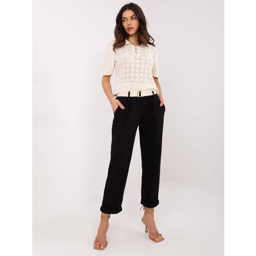 Italy Moda Trousers-DHJ-SP-20506.79-black Cene