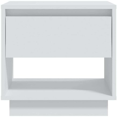 VidaXL noćni ormarići 2 kom bijeli 45 x 34 x 44 cm od iverice Slike