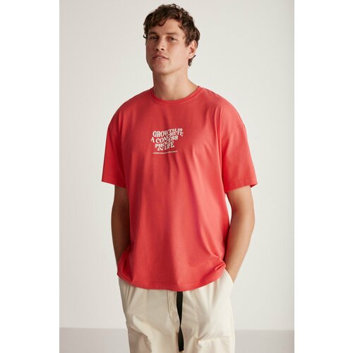 GRIMELANGE T-Shirt - Red - Oversize Slike