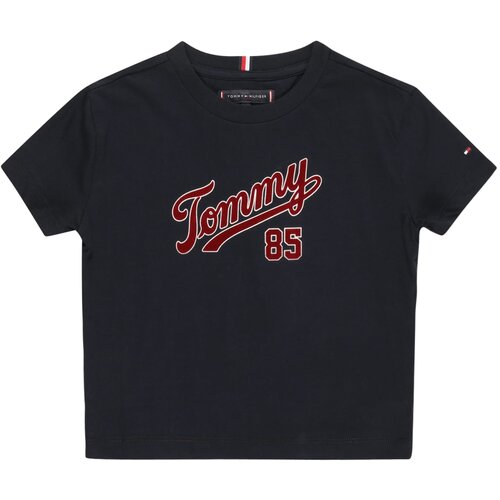 Tommy Hilfiger Majica temno modra / karminsko rdeča / bela Slike