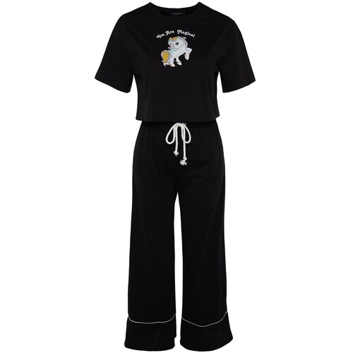 Trendyol Ženski set pidžame Thmss21Pt0953, Crni Cene