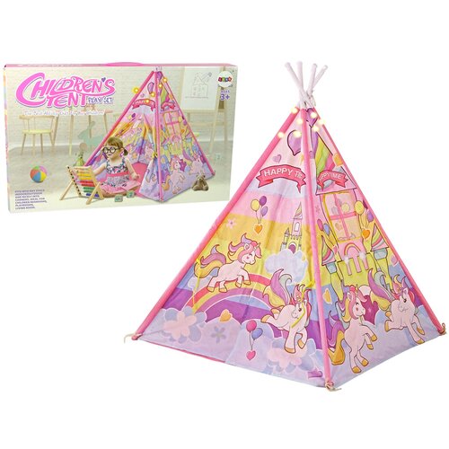  Children's Light-up Tent Unicorn Ponies Pink Cene