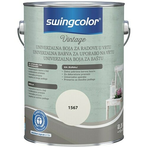 SWINGCOLOR Vintage Lazura za uporabu u vanjskom prostoru (Svileno bijela, Sadržaj: 2,5 l, Svilenkasti mat) Cijene
