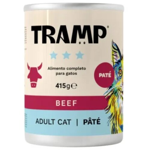 TRAMP 3* Cat Pate Beef - Pa&scaron;teta za odrasle mačke z govedino, 8 x 415 g, (5000008087) Cene