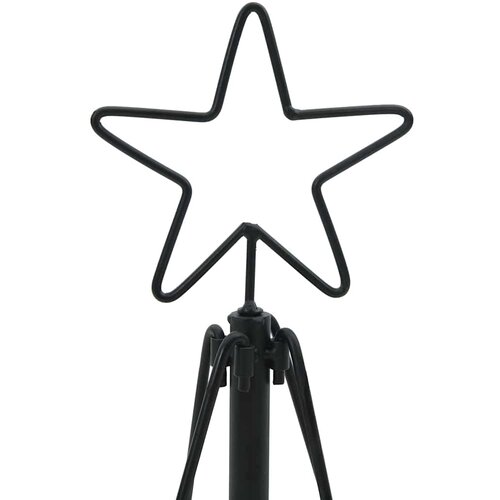  Božićno drvo u obliku čunja s stalakom Crna 90 cm Čelik Slike
