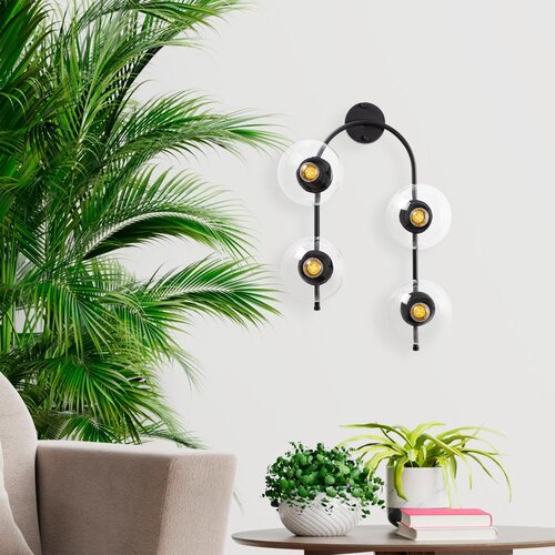 Opviq Jewel - 10590 Black Wall Lamp Cene